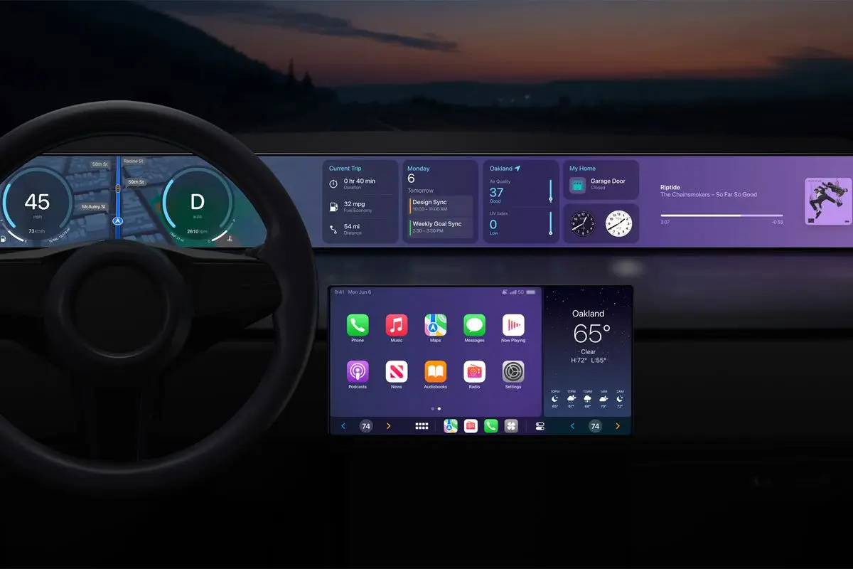 汽車公司還沒有想好是否要讓蘋果CarPlay接管所有的屏幕-鋒巢網
